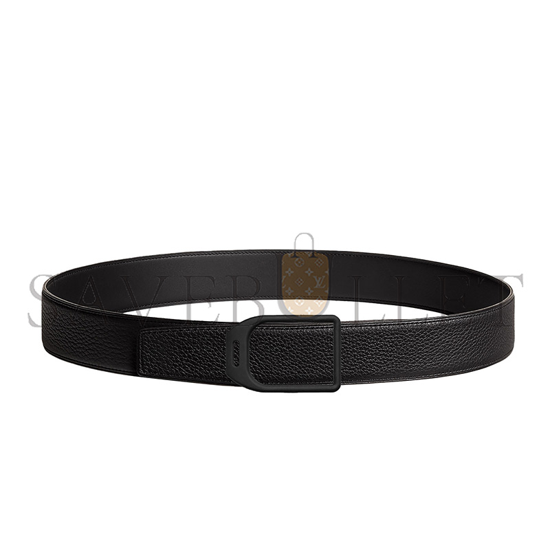 HERMÈS JOCKEY BELT BUCKLE & REVERSIBLE LEATHER STRAP 38 MM H075387CAAF080